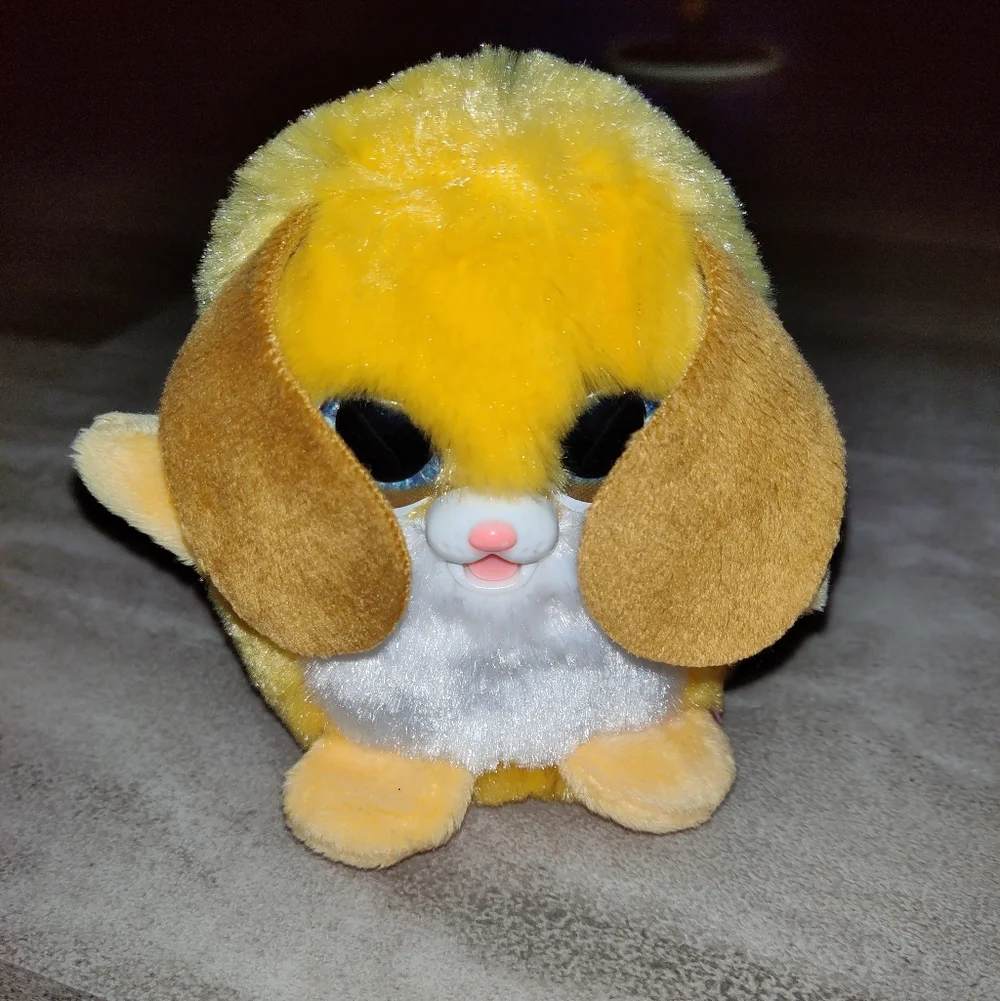 Interactive Light Up Plush Toy with Sound Big Eyes Battery Operated